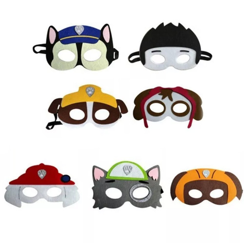 Set paw patrol face - paw,