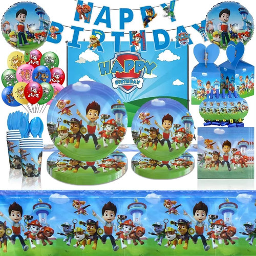 Paw patrol party set birthday - patrol,