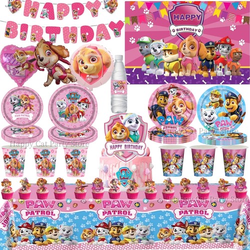 Pink paw patrol birthday - paw,