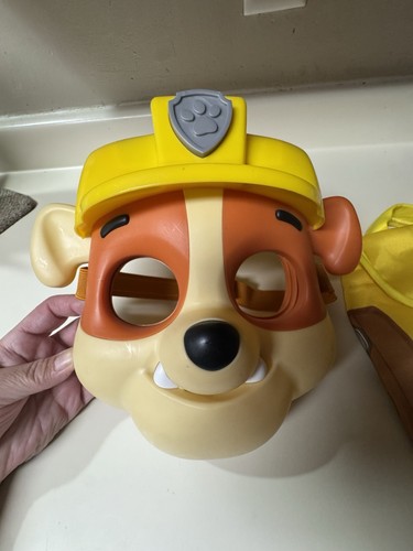 Paw patrol rubble plastic mask - patrol,