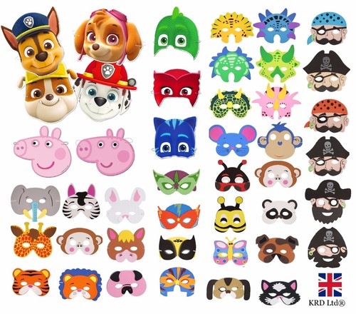 Kids party face - masks,